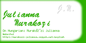 julianna murakozi business card